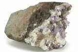 Amethyst, Chabazite, and Barite Association - India #220103-1